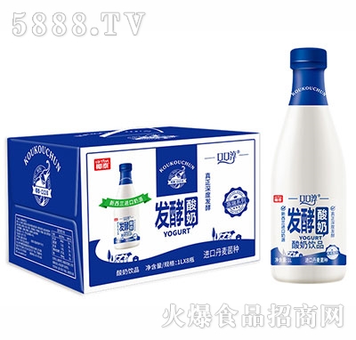 椰泰口口淳發(fā)酵酸奶飲品1Lx8