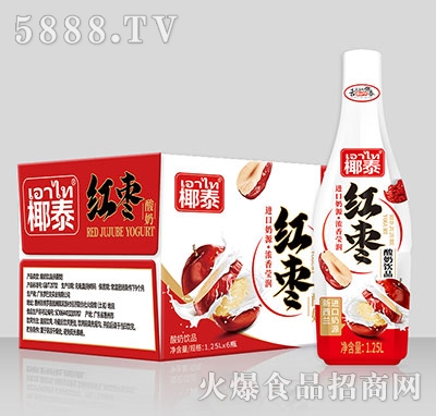 椰泰紅棗酸奶飲品1.25Lx6