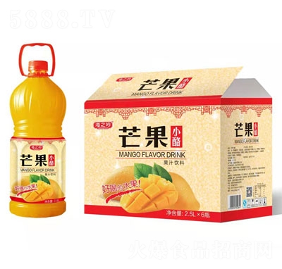 海之吟芒果小酪果汁飲品2.5L×6瓶