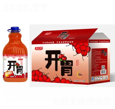 海之吟山楂果肉飲料2L×6瓶