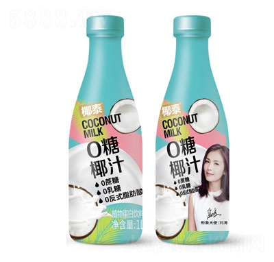 椰泰0糖椰汁植物蛋白飲料1L