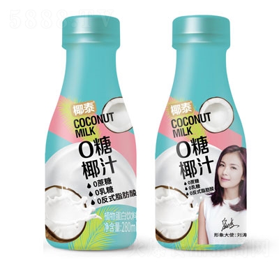 椰泰0糖椰汁植物蛋白飲料280ml
