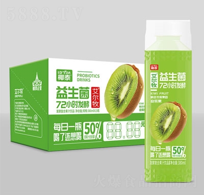 艾爾牧益生菌發(fā)酵復(fù)合果汁奇異果380mlx15瓶