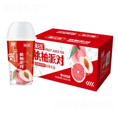 果元?dú)萏诣峙蓪?duì)果汁茶飲料420mlX15