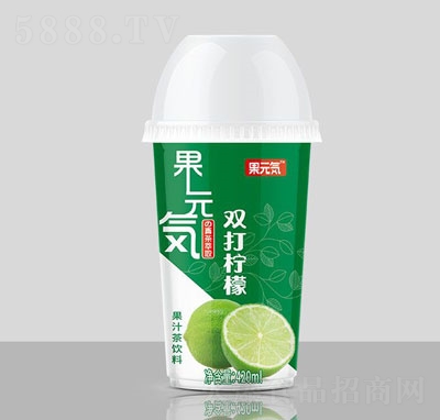 果元?dú)蓦p打檸檬果汁茶飲料420ml