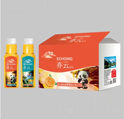 亦云冰川益生菌發(fā)酵甜橙復(fù)合果汁飲料500ml×15