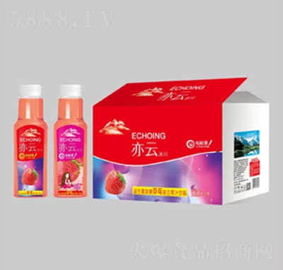 亦云冰川益生菌發(fā)酵草莓復(fù)合果汁飲料500ml×15