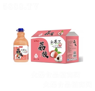 海之吟新果π荔枝果汁飲料2L×6瓶