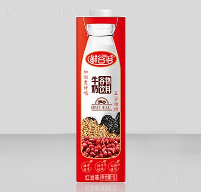 鮮谷多牛奶谷物飲料紅豆味粗糧植物蛋白飲料