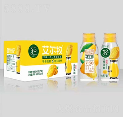 艾爾牧發(fā)酵復(fù)合果汁飲品（芒果）發(fā)酵果汁招商