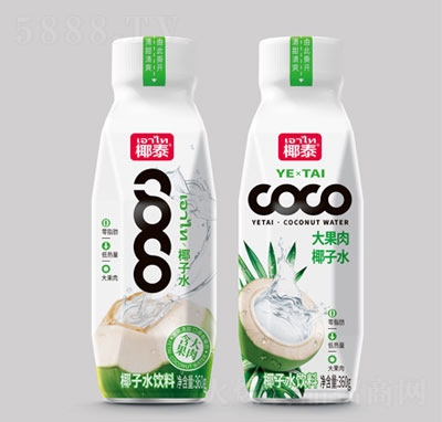 椰泰果肉椰子水飲料360ml瓶裝網(wǎng)紅飲品招商