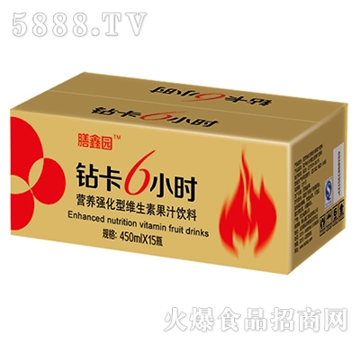 鉆卡6小時(shí)維生素能量飲料450mlx15瓶