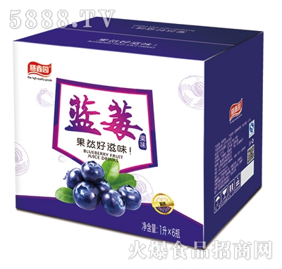 膳鑫園藍(lán)莓果味飲料1Lx6瓶
