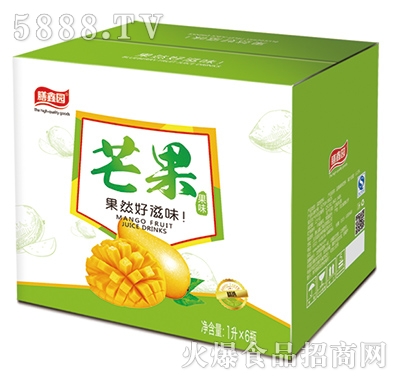 膳鑫園芒果果味飲料1Lx6瓶