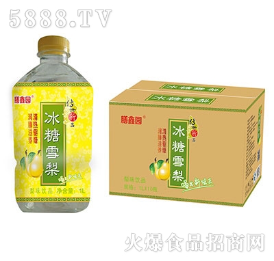 膳鑫園冰糖雪梨梨味飲品1Lx10瓶裝