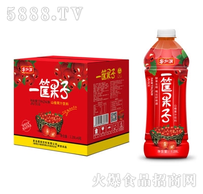客加滿一筐果子山楂汁飲料1.28LX6