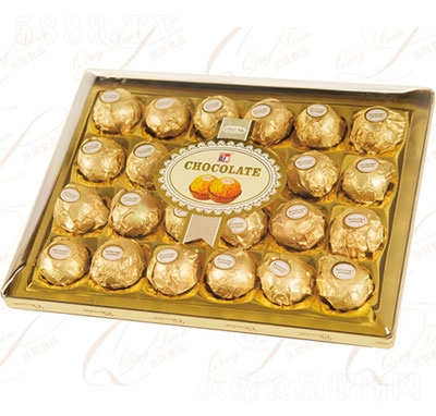 慶聯(lián)鉆石方形巧克力24粒禮盒裝