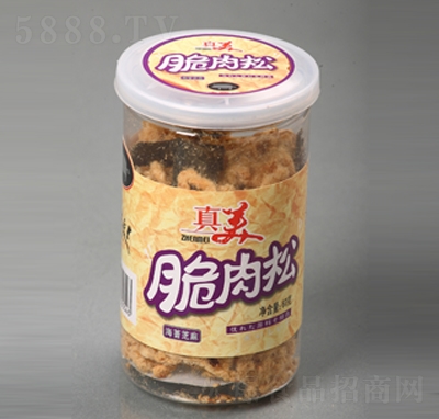 真美60克海苔芝麻脆肉松休閑零食招商代理