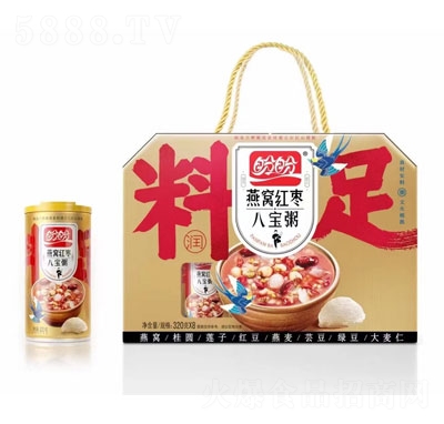 盼盼方便速食粥燕窩紅棗八寶粥320克×8