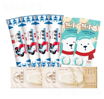 光明冰淇淋8支組合大白兔雪糕莫斯利安酸奶冰淇淋熊小白冰激凌