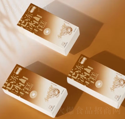 光明牌熊小白芯凍冰山雪糕拿鐵椰椰冰淇淋冰激凌冰棍招商