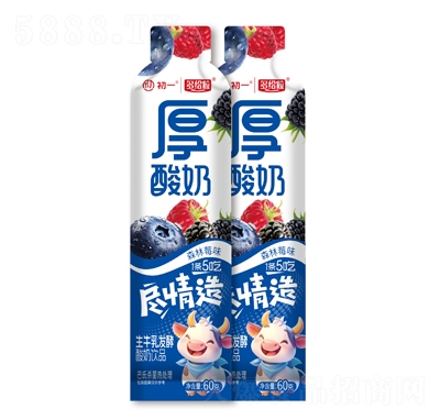 初一&多給粒厚酸奶森林莓味60g