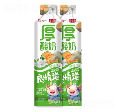 初一&多給粒厚酸奶茉莉哈密瓜味60g